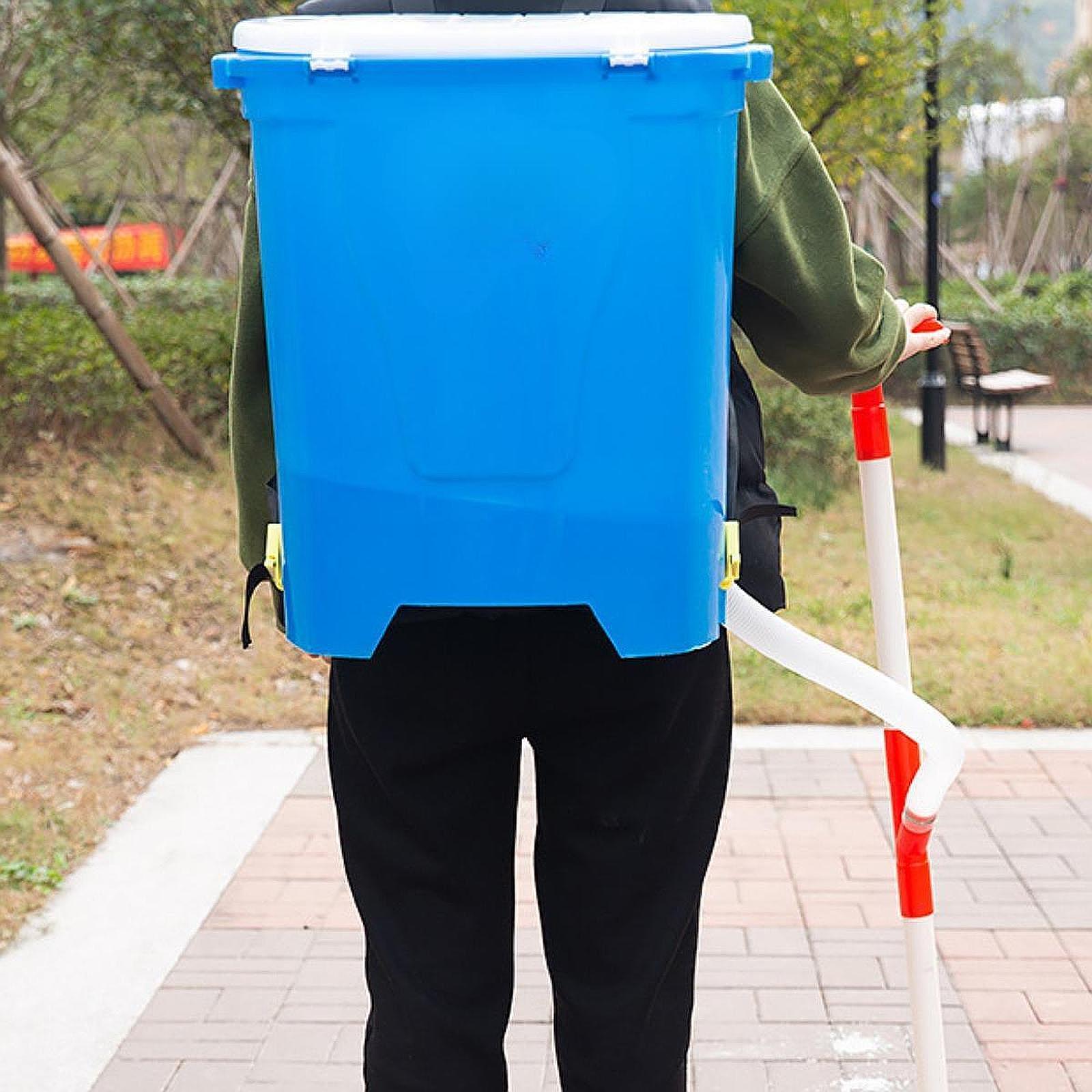 Fertilizer Dispenser - Ergonomic Handle Fertilizer Spreader Manual Back