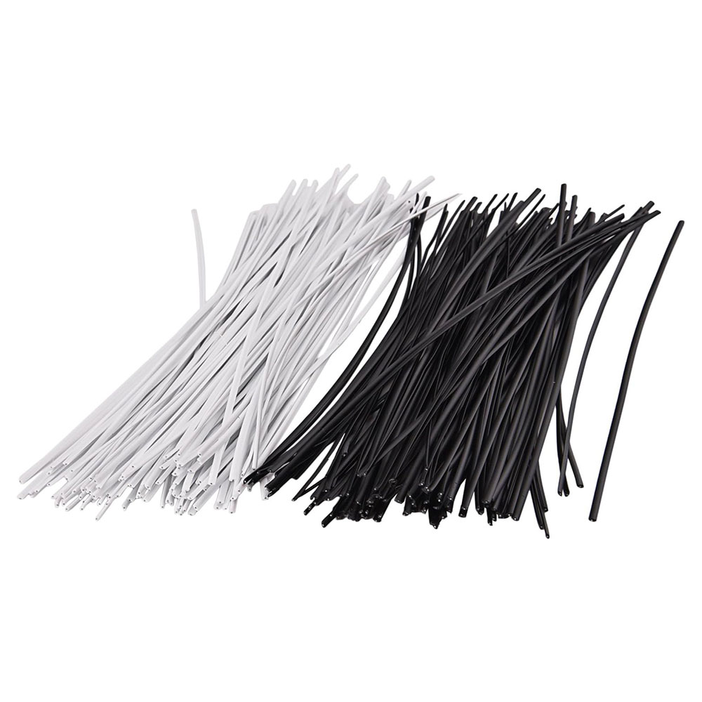 Garden Wire Twist Tie - 100Pcs Black White Gardening Cable Twist