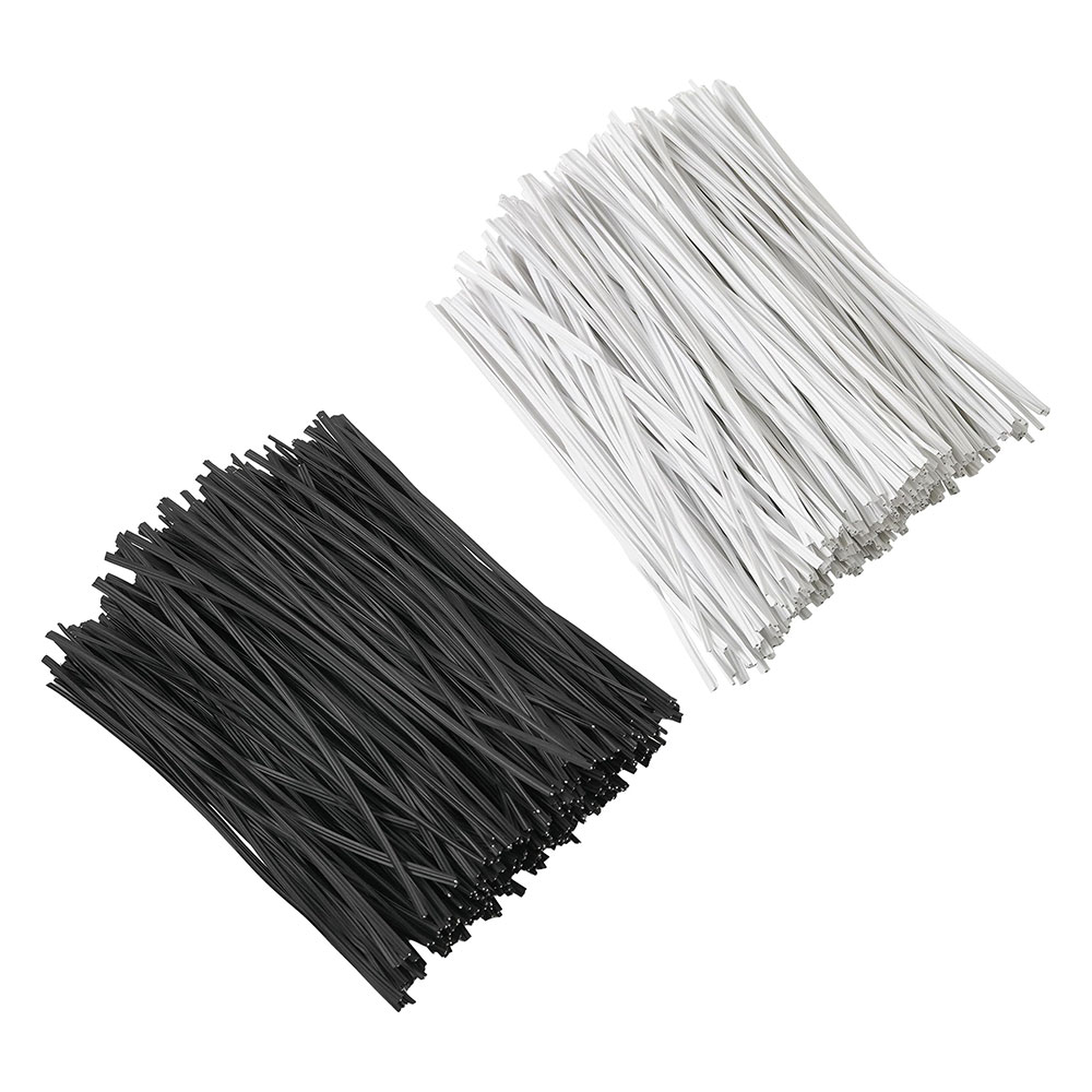 100Pcs BK WH Oblate Iron Wire  - Garden Wire Twist Tie review and price