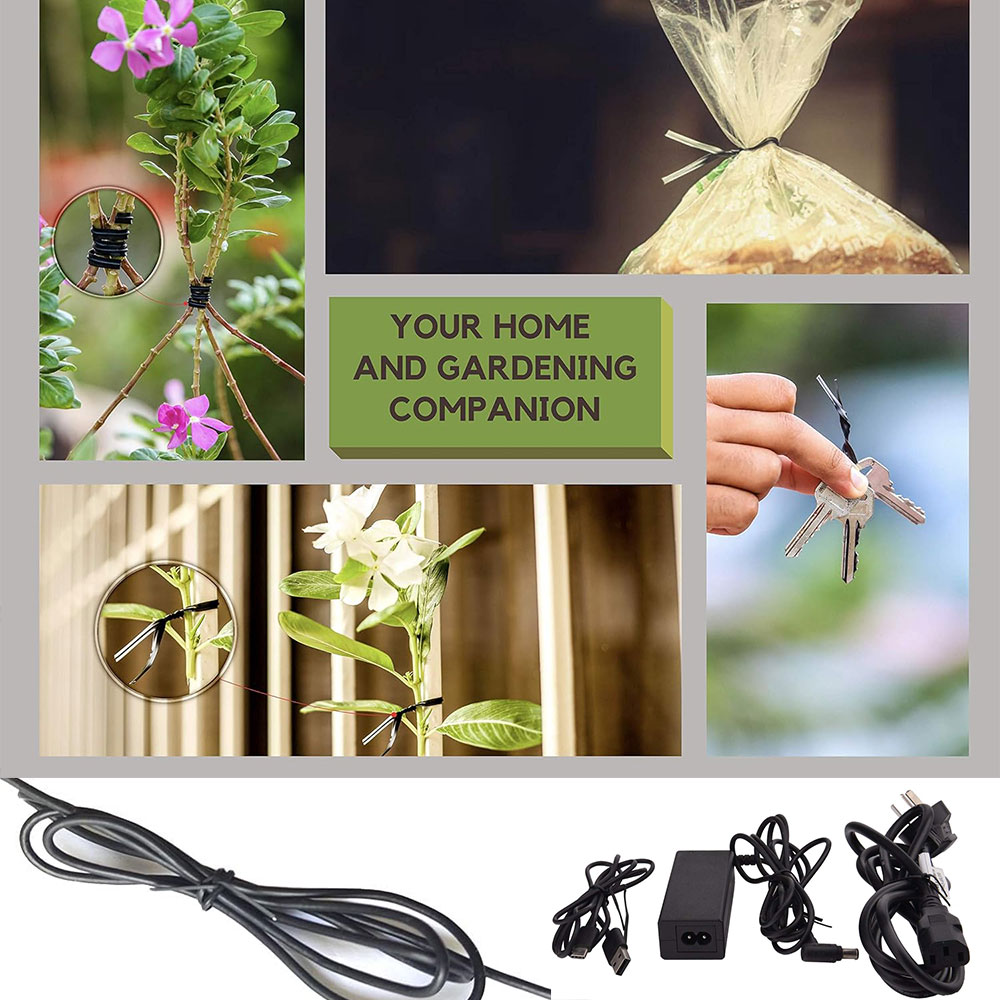 100Pcs BK WH Oblate Iron Wire  - Garden Wire Twist Tie review and price