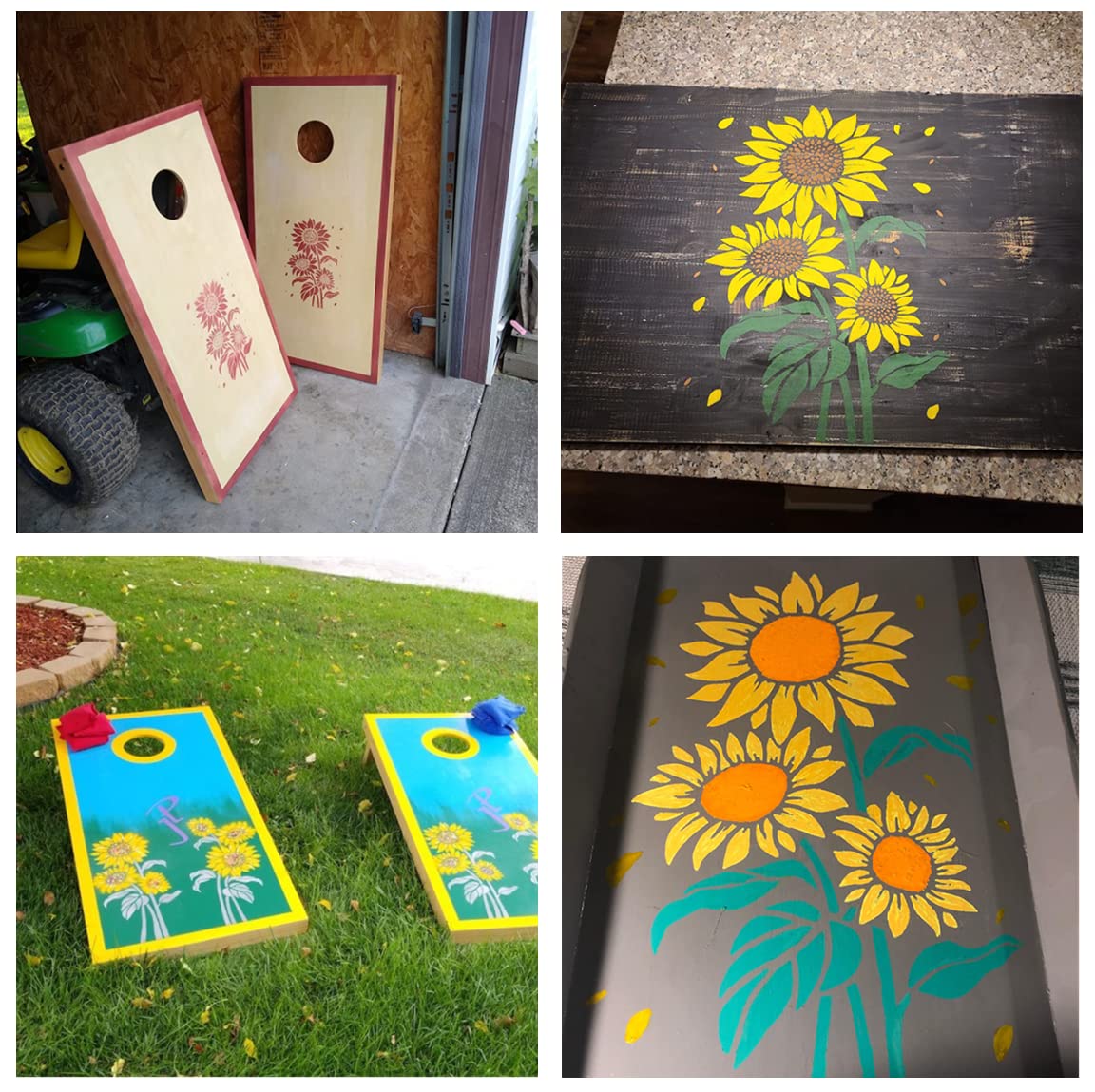 A4 Size Reusable DIY Sunflower - Gardening Tools Sketch review and price