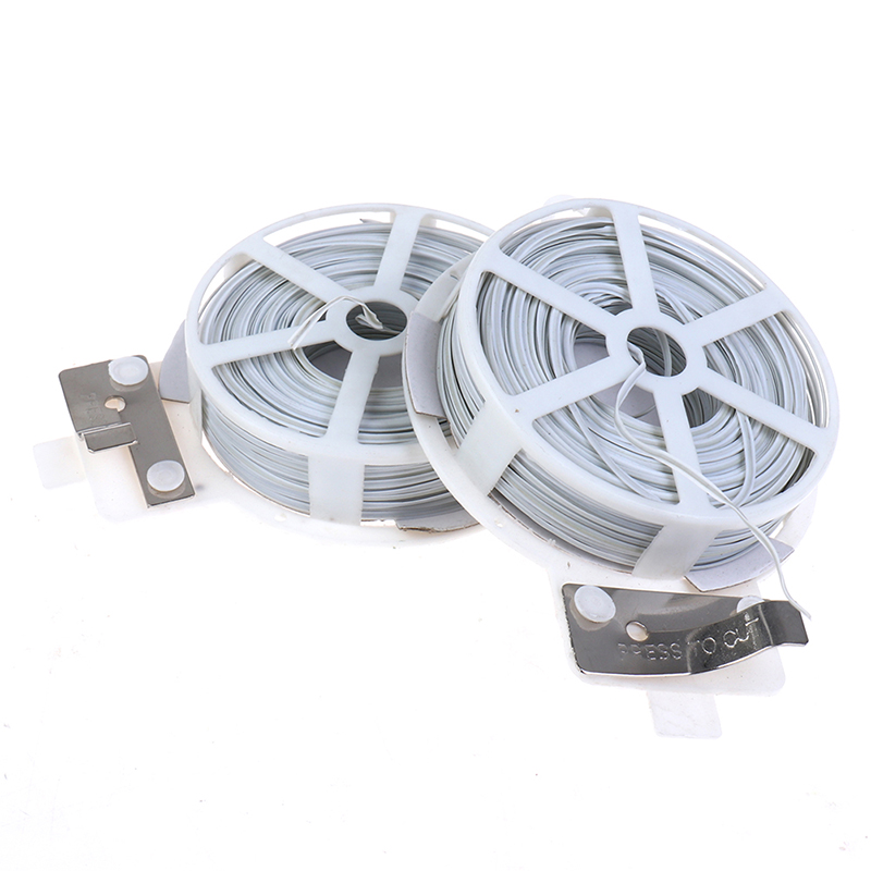 1Pc (50m) White Multi-Function - Garden Wire Twist Tie review and price