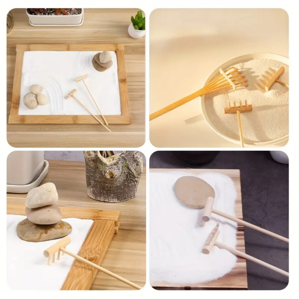 6pcs Mini Bamboo Rake Set for  - Gardening Tools In Japan review and price
